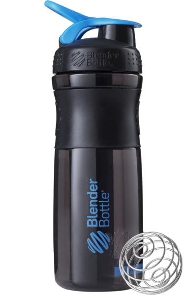 Шейкер спортивний BlenderBottle SportMixer, 820 мл, тритан, з вінчиком, чорний, BPA-free, герметичний