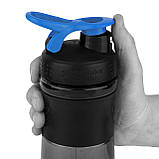 Шейкер спортивний BlenderBottle SportMixer, 820 мл, тритан, з вінчиком, чорний, BPA-free, герметичний, фото 6