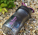 Шейкер спортивний BlenderBottle SportMixer, 590 мл, тритан, з вінчиком, чорний, BPA-free, герметичний, фото 8