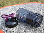 Шейкер спортивний BlenderBottle SportMixer, 590 мл, тритан, з вінчиком, чорний, BPA-free, герметичний, фото 10