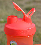 Шейкер спортивний BlenderBottle Classic Loop, 590 мл, пластик (PC5), з вінчиком, кораловий, BPA-free, фото 10