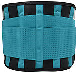 Пояс для схуднення та корекції фігури MadMax MFA-277, Синій, розмір M (талія 70–80 см), на липучці, фото 4