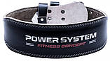 Пояс для важкої атлетики Power System PS-3100, шкіряний, чорний, розмір XXL (талія 95-122 см), фото 3