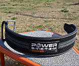 Пояс для пауерліфтингу Power System PS-3800, шкіряний, сірий, розмір L (талія 75-98 см), фото 10