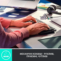 Клавіатура Logitech MX Mechanical Mini Minimalist Wireless Graphite (920-010780), фото 4