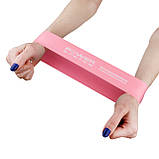 Резинка для фітнесу Power System PS-4061, латексна, Рожева, опір 12 кг – для фітнесу та реабілітації, фото 2