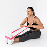 Резинка для фітнесу Power System PS-4061, латексна, Рожева, опір 12 кг – для фітнесу та реабілітації, фото 10