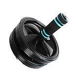 Колесо для преса U-Powex UP_1000 - посилене, до 150 кг, Ø18.5 см, чорне, подвійне колесо, фото 7