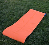 Килимок для йоги та фітнесу U-Powex - протиковзкий, помаранчевий, 183×61×0,6 см, TPE, легкий, + чохол, фото 8
