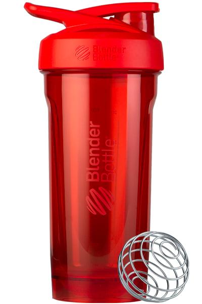 Шейкер спортивний BlenderBottle Strada, 820 мл, тритан, з вінчиком, червоний, BPA-free, герметичний, фото 1