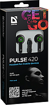 Гарнітура Defender Pulse 420 Green (63422), фото 4