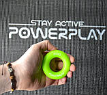 Еспандер кистьовий PowerPlay PP-4324, силіконовий, 20 кг, Зелений - для зміцнення хвата і передпліччя, фото 7