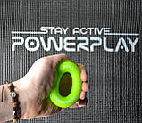 Еспандер кистьовий PowerPlay PP-4324, силіконовий, 20 кг, Зелений - для зміцнення хвата і передпліччя, фото 8