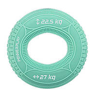 Еспандер кистьовий PowerPlay PP-4330, силіконовий, 22-27 кг, М'ятний - для зміцнення хвата і передпліччя