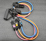 Набір трубчастих еспандерів PowerPlay PP-4101, 3 шт., опір 2,3- 18,2 кг – для фітнесу та кросфіту, фото 6