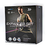 Набір трубчастих еспандерів PowerPlay PP-4101, 3 шт., опір 2,3- 18,2 кг – для фітнесу та кросфіту, фото 9