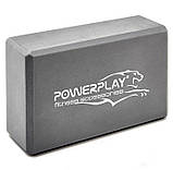 Блок для йоги PowerPlay 4006 Yoga Brick Сірий, фото 4