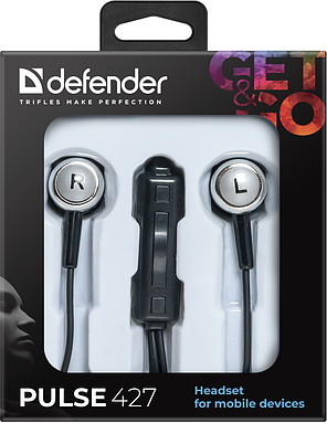 Гарнітура Defender Pulse 427 Black/Silver (63427), фото 3