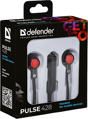 Гарнітура Defender Pulse 428 Black/Red (63428), фото 4