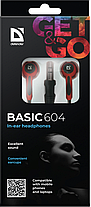 Навушники Defender Basic-604 Black-Red (63605), фото 4