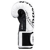 Боксерські рукавиці Phantom Muay Thai Білі 12 унцій (340г.) для спортсменів 60-80 кг + бинти, фото 6