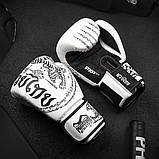Боксерські рукавиці Phantom Muay Thai Білі 12 унцій (340г.) для спортсменів 60-80 кг + бинти, фото 11