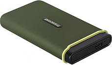 SSD накопичувач Transcend USB 3.1 Gen 2 Type-C ESD380C 2TB Military Green, фото 2