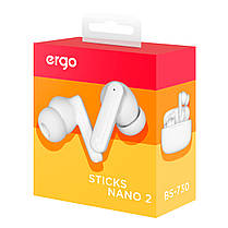 Гарнітура ERGO BS-730 Sticks Nano 2 White, фото 5