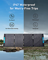 Сонячна панель Anker Solix PS400 Solar Panel - 400W / 48V(8.33A) / MC4 / XT60, фото 6