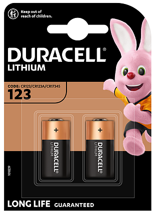 Батарейка Duracell DL 123 2 шт., фото 1
