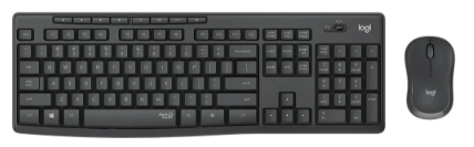 IT набір Logitech MK295 Silent Wireless Combo, US, Graphite (920-009800)