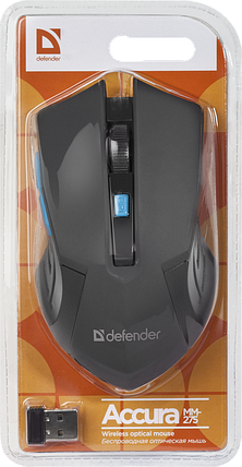 Миша Defender Accura MM-275 Wireless синій (52275), фото 2