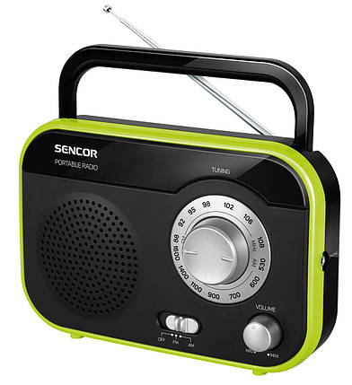 Радіоприймач Sencor SRD 210 Black/Green, фото 1