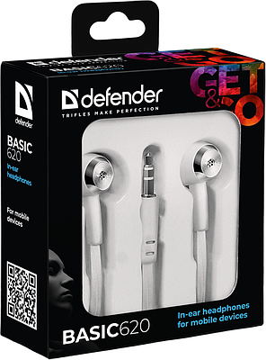 Навушники Defender Basic-620 White (63625), фото 3