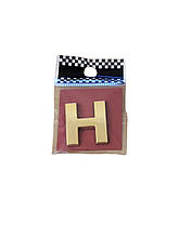 Напис на багажник буква H золотий 26х23 мм