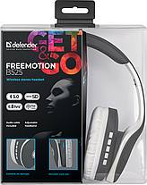 Гарнітура Defender FreeMotion B525 Gray + White, Bluetooth (63527), фото 3