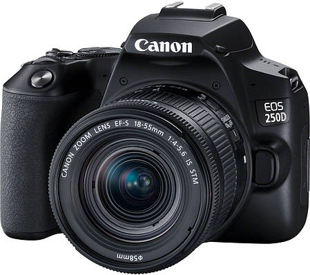 Цифрова дзеркальна фотокамера Canon EOS 250D Kit 18-55 IS STM Black, фото 1