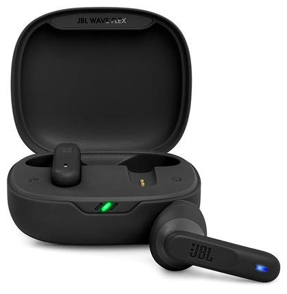 Гарнітура JBL WAVE FLEX Black (JBLWFLEXBLK), фото 1