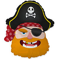 Фольгована повітряна куля Flexmetal Піратська голова, 85х70 см