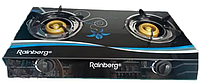 Плита газова настільна на 2 конфорки Rainberg RB-2231 скло кераміка, газова склокерамічна плита