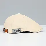 Вінтажний модний однотонний берет, фото 7