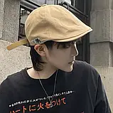 Вінтажний модний однотонний берет, фото 10