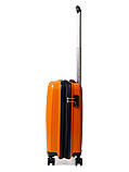 Валіза мала S поліпропілен помаранч 55х40х25+5см/52л/3.2кг/Airtex 241, фото 4