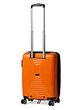 Валіза мала S поліпропілен помаранч 55х40х25+5см/52л/3.2кг/Airtex 241, фото 3