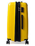 Набір валіз Франція (L M S-3шт) поліпропілен жовтий/Airtex 241, фото 6