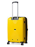 Набір валіз Франція (L M S-3шт) поліпропілен жовтий/Airtex 241, фото 3