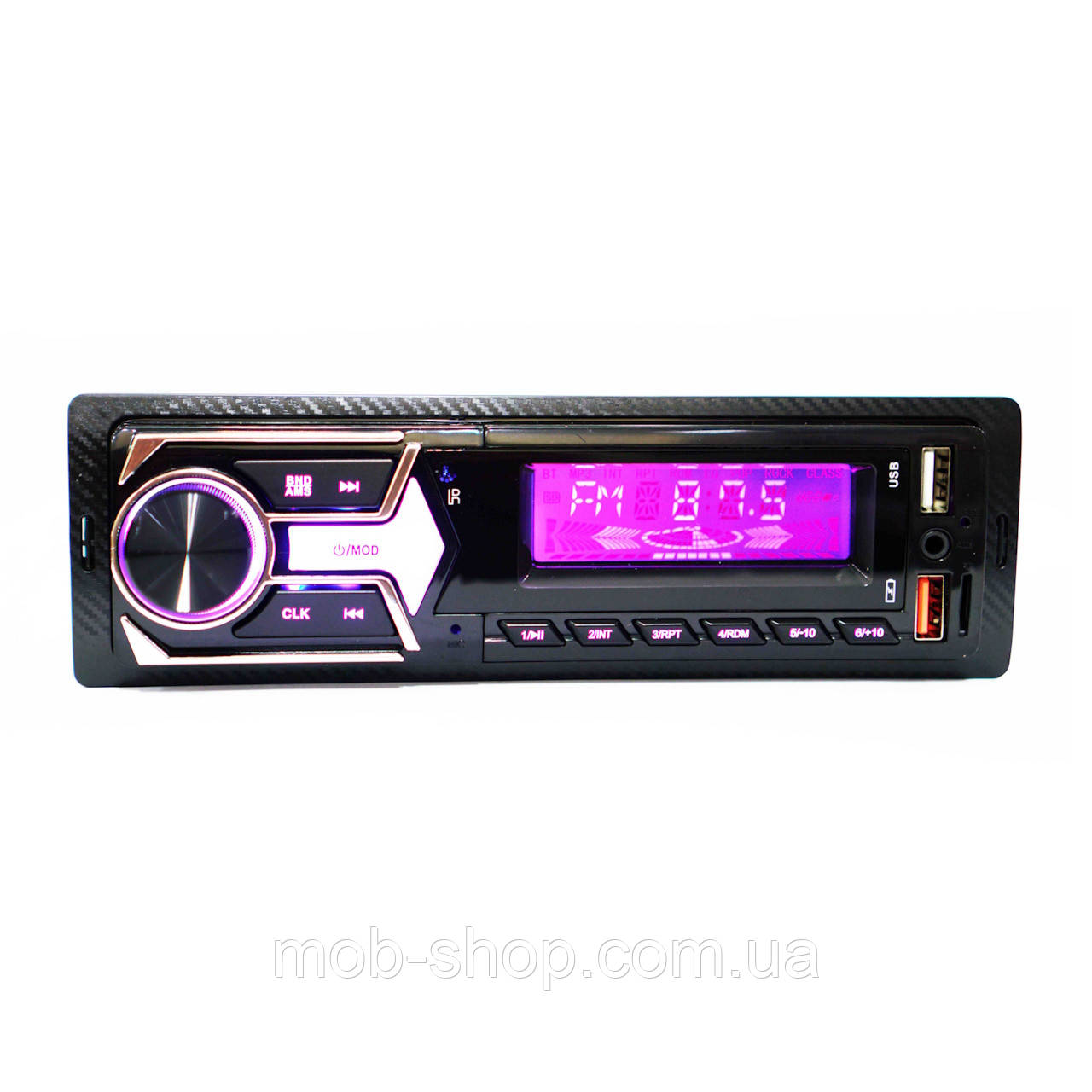 Bluetooth магнітола JSD G-1101 ISO 2xUSB для флешки та заряджання телефону. Автомагнітола RGB