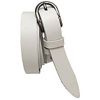 Ремінь жіночий білий шкіряний Арт.:RWK0125-20