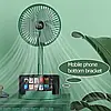 Мінівентилятор Telescopic Folding Fan з USB (білий, зелений, чорний), Портативний настільний вентилятор, фото 4