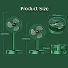 Мінівентилятор Telescopic Folding Fan з USB (білий, зелений, чорний), Портативний настільний вентилятор, фото 6